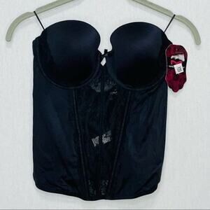 Maidenform Strapless Floral Lace Push-Up bustier